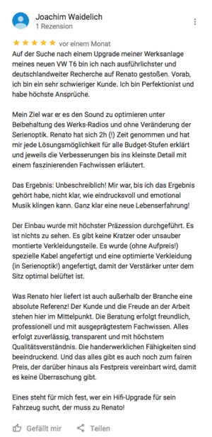 Empfehlung Autoradio Einbauer Ludwigsburg